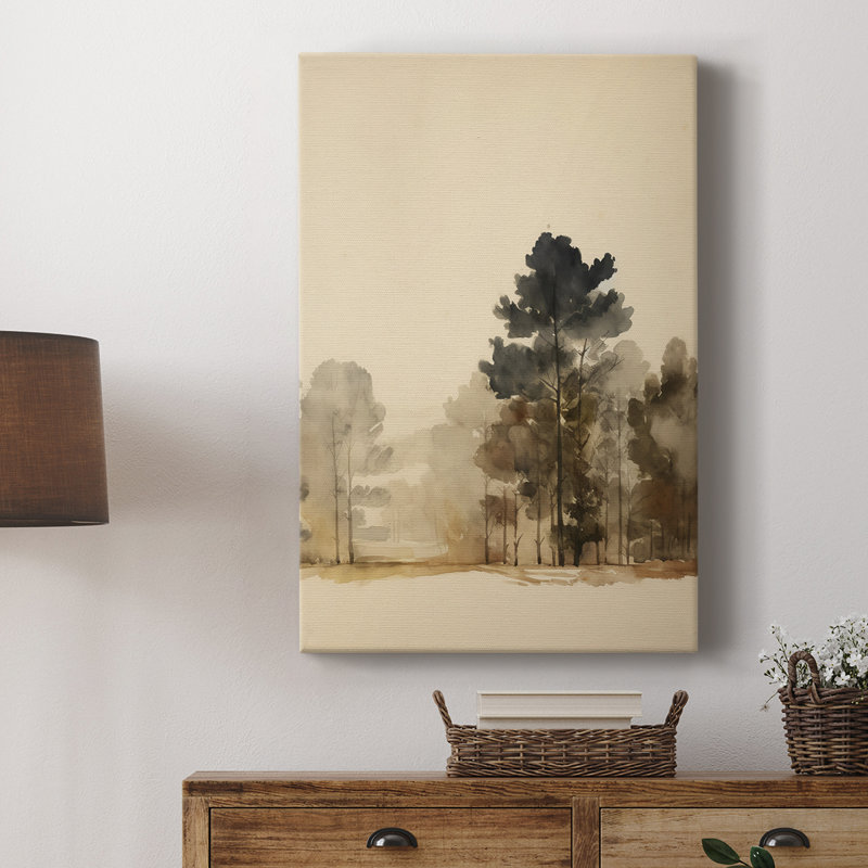 Paysage rétro V - galerie avec cavas, H 18 po x l 12 po