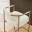 Upholstered Counter Stool with Metal Frame-118574581