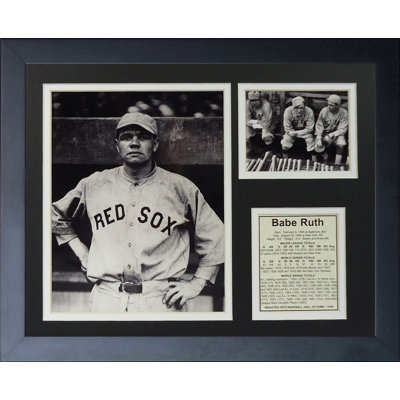 Souvenirs encadrée bébé ruth-red sox