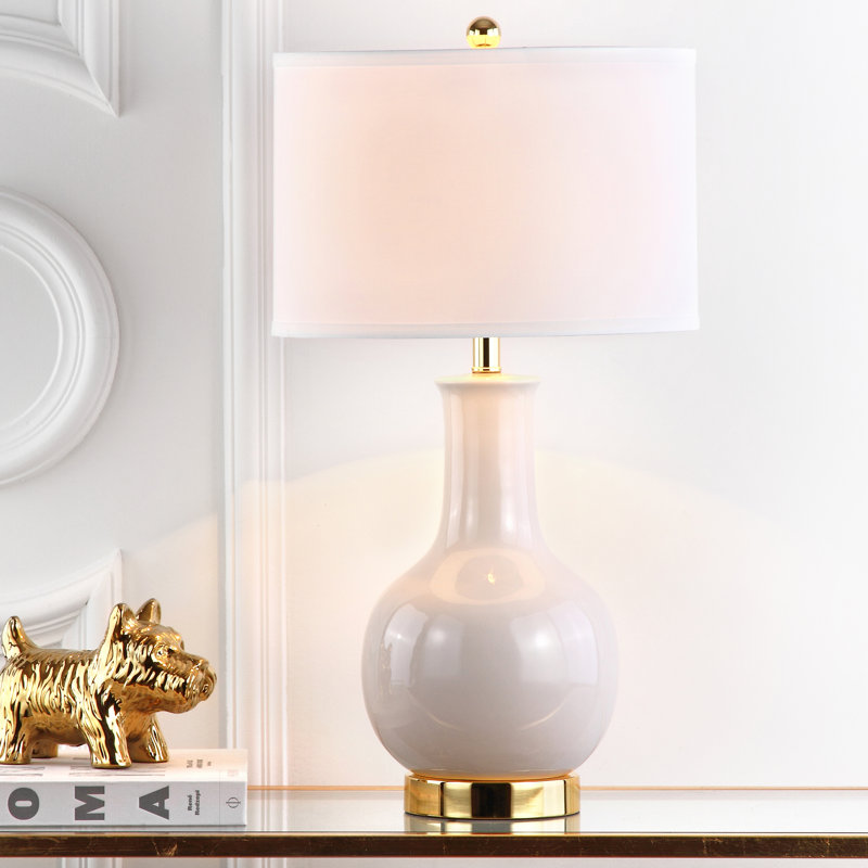 SantaAna Ceramic Table Lamp, Gray