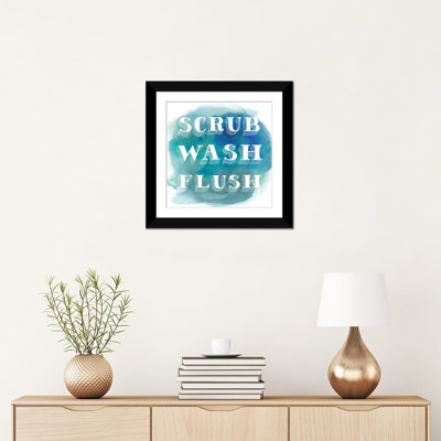 «Bathroom Do's I», art textuel sur toile
