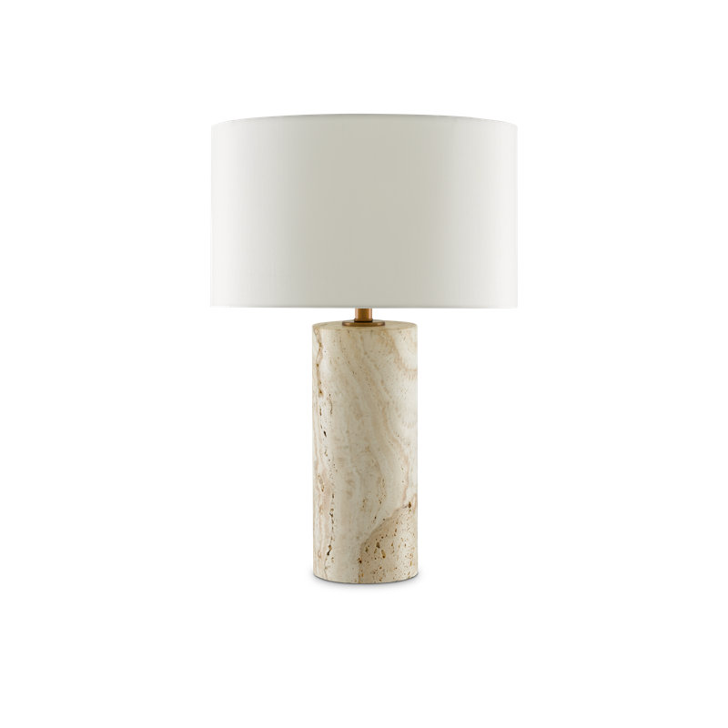 Lampe de table en laiton antique 25,5 po Vespera