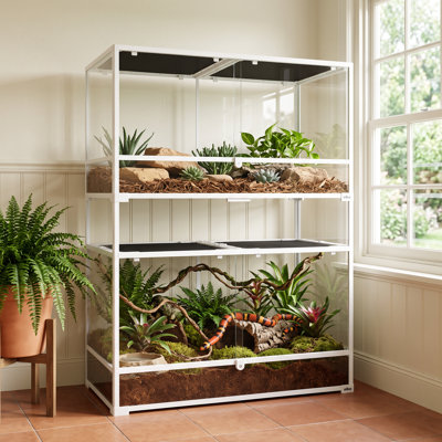 48 in. x 24 in. x 56 in. Glass Reptile Terrarium