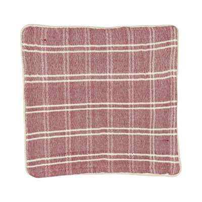 Elburn Plaid Pink Square Throw Cushion