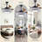 48" Modern Crystal LED Retractable Ceiling Fan with Light & Remote
