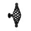 Black Cabinet Pulls Birdcage Iron Door Or Drawer Pulls Black 3 1/2 Inch