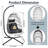 Durable Outdoor Egg Hanging Chair With Stand, Comfortable Wicker Swing For Indoor And Patio Use, Perfect For Relaxation