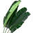5ft Artificial Banana Leaf Tree Peacock-Shaped Faux Palm Plant