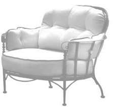 Chaise à assise profonde avec coussin Urquhart, Spectre Sunbrella® coriandre