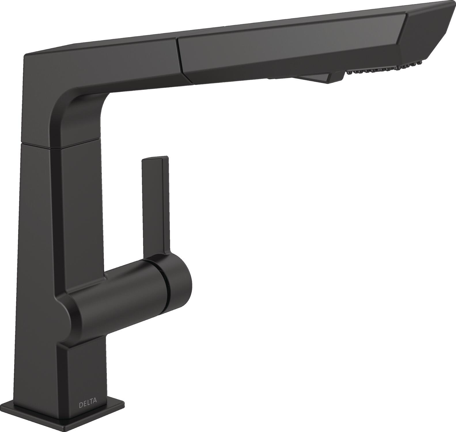 Pivotal Pull-Out Kitchen Faucet, Matte Black