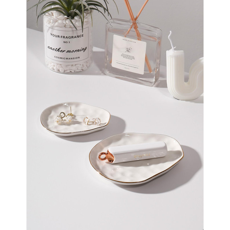 Ensemble de 2 plateaux à bijoux, grand plateau à bijoux
