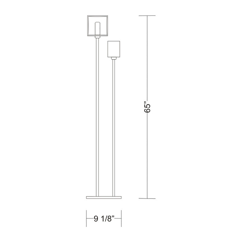 Domino 64.9606" Floor Lamp