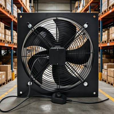 Livingandhome Ventilation Wall-Mounted Exhaust Axial Fan 14-inch