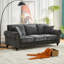 Canapé Chesterfield à accoudoirs roulés avec tête de clou 85,62 po Gillianne-403810518