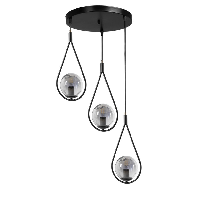 Lustre industriel scandinave 100% métal, hauteur 27,6 po x 11,8 po | Peinture séchée au four, revêtement en culot, culot E27 de 40 W maximum | Conception noire élégante, parfaite pour les espaces de repas et de vie modernes