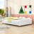 Upholstered Daybed with Sherpa Fabric-350131810-349787540