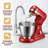 Electric Vertical Mixer, 4.8 Quart Capacity, 12 Speed Settings, Tilting Head, Suitable For Home Kitchens, Equipped With Egg Beater, Mixing Paddle, Mixing Bowl, Wild Red Color-122104230