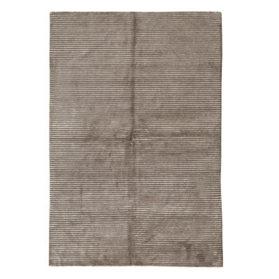 High-Quality Hand-Knotted Grey Area Rug