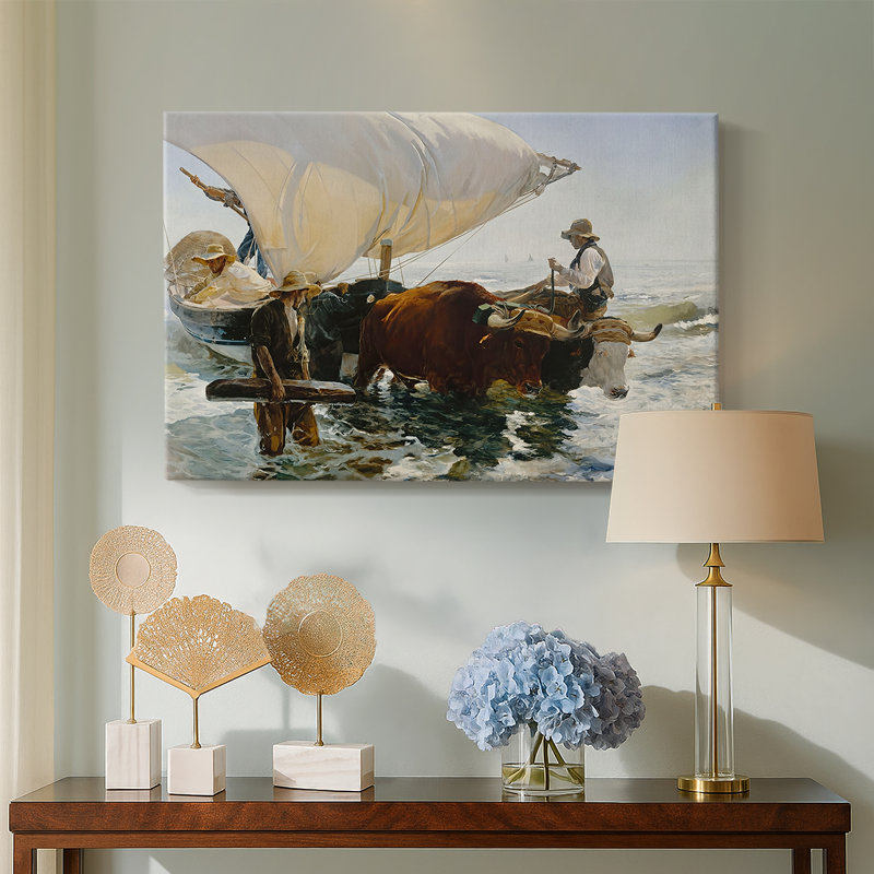 Return from Fishing (La vuelta de la pesca)-Joaquín Sorolla-Gallery Wrapped Canvas-1894, 40 x 60