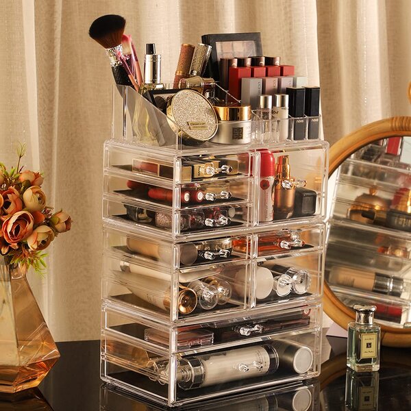 Rebrilliant Elizabeth-Marie Acrylic 7 Compartment Makeup Organizer