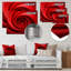 Décoration murale en spirale abstraite rouge vortex-113138931