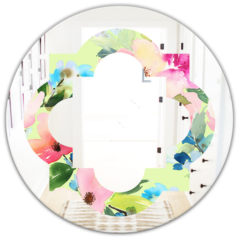 Miroir décoratif quadrilobe, 31,5 po x 31,5 po