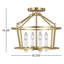Plafonnier semi-encastré 16,375 po 4 lumières Adamine par Chapman & Myers