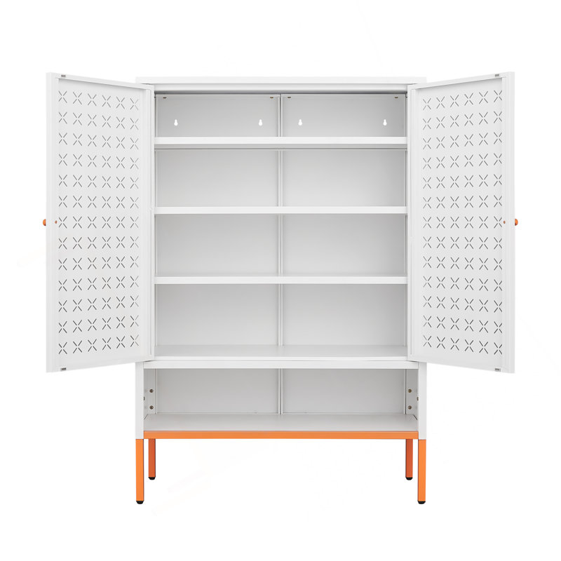 Versatile Cabinet With Advanced Design For Optimal Storage, White