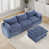 Chenille bleu
