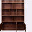 Bibliothèque 70,87 "de haut avec 10 cubes et 3 portes, bibliothèque à 4 niveaux, bibliothèque ouverte avec armoire
