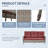  Valierius 7-Piece Outdoor Wicker Patio Furniture With 3 Seat Sofa, Rattan Coversation Set With Water Resistant Cushions-111720500