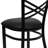 Prompton Modern "X" Back Metal Restaurant Chairs (Set of 2) by Flash Furniture-1688819485