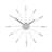 Silver Plug Inn Metallic Spoke Wall Clock