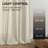 2pk Light Filtering Linen Blend Curtains with Back Tabs/Rod Pocket - 52" x 108" Linen-126493777-126493776