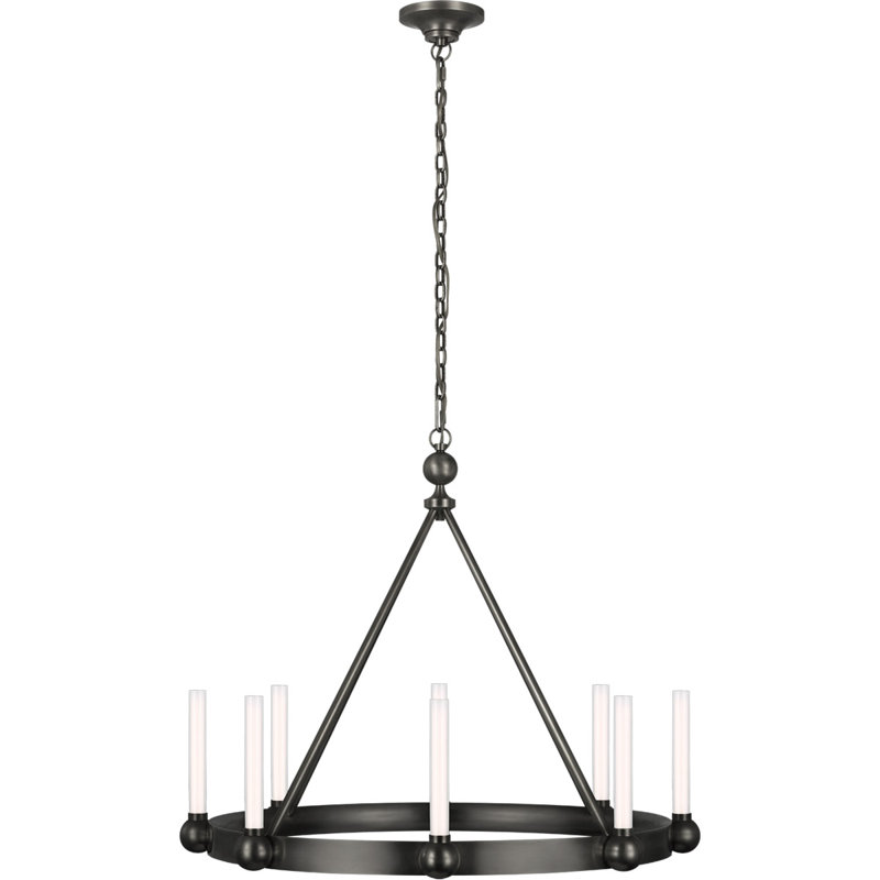 Thomas O'Brien Jeffery Medium Ring Chandelier, Bronze