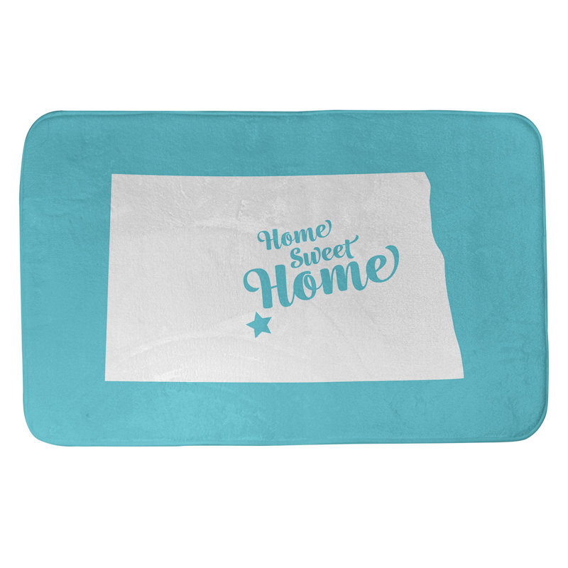 Tapis pour salle de bain allentown pennsylvanie, l 17 po x L 21 po, Bleu, Bismarck
