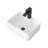 16" L x 12" W Rectangular Above Counter White Porcelain Ceramic Vessel Bathroom Sink with Faucet