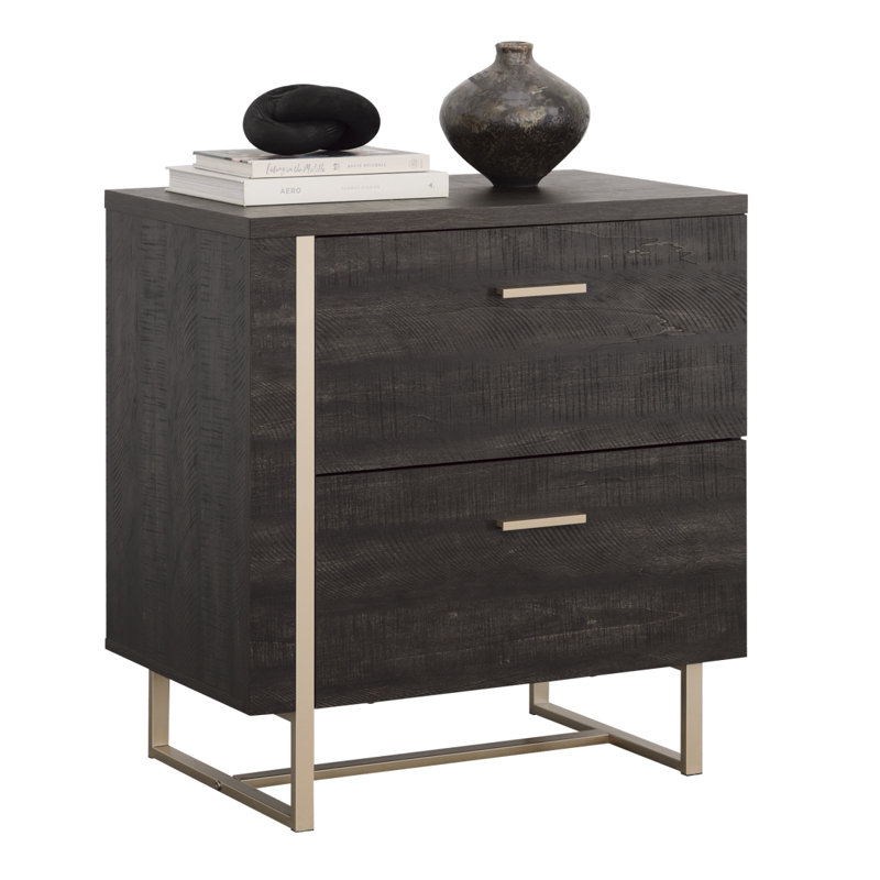Classeur latéral, finition noire, armoire de rangement, armoire décorative, classeur, armoire d'entrée, classeur moderne