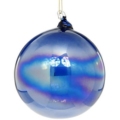 Lustre Ball Ornament, Small - 5 Inches Set Of 6