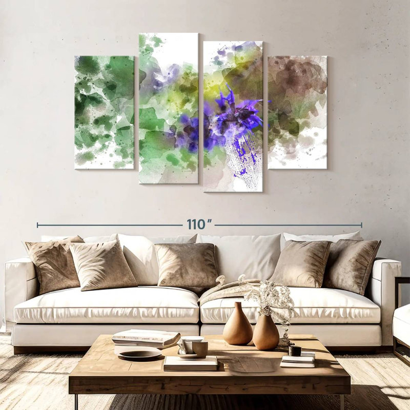 Motif floral Avery, H 54 po x l 84 po