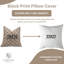 Block Print Throw Pillow Cover, 2 Thick Linen Decorative Cushion Cover-1716331705