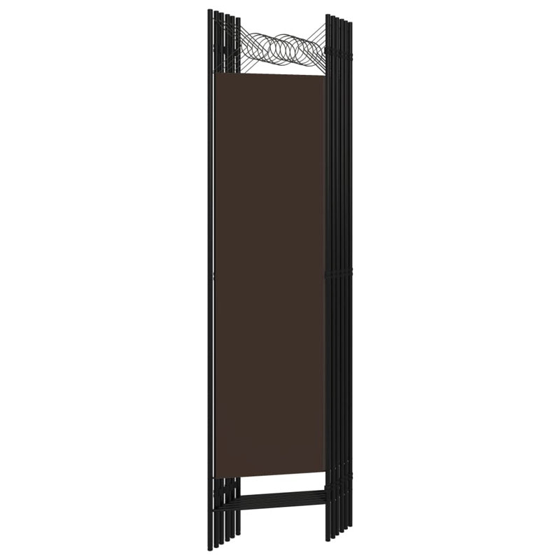 Tati 457.2cm H Folding Room Divider, Brown, 6
