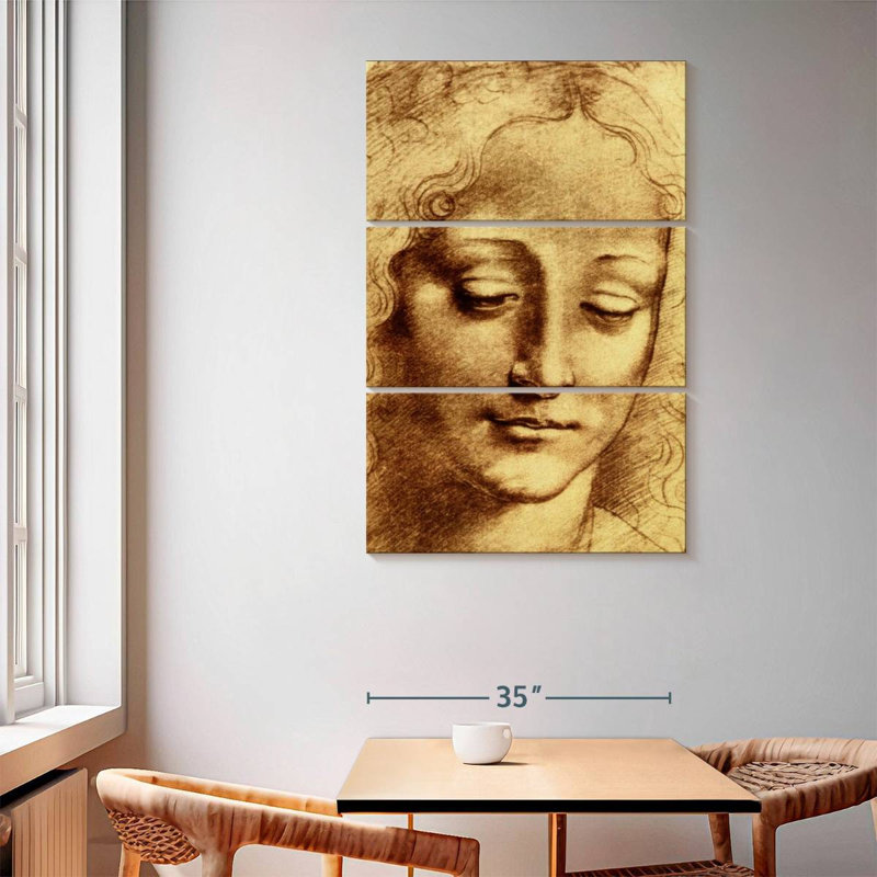Tête de jeune fille Leisha, H 65 po x l 42 po