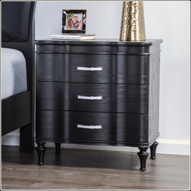 Table de chevet 1Pc, Noir