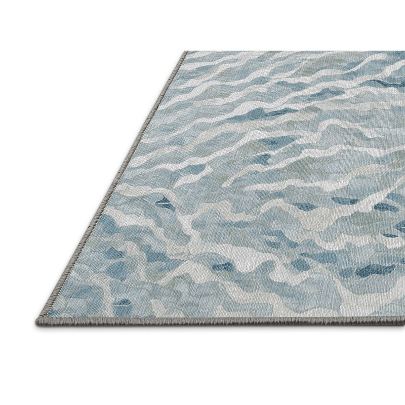 Machine Washable Gray Area Rug