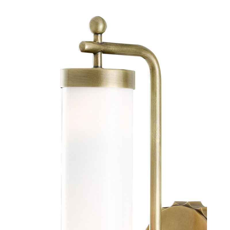 Barry Goralnick 1 - Light Armed Sconce, Antique Brass