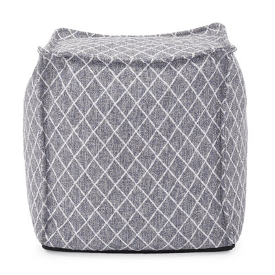 Square Pouf Grille Natural