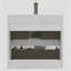 Meuble-lavabo mural 24 po avec lavabo, grand meuble-lavabo flottant mural pour salle de bain moderne, lavabo une pièce sans drain ni robinet, pré-assemblé-36947056-36947058