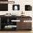 Modern Extendable TV Stand with Adjustable shelves and Open Storage for  TVs up to 90" -117550350