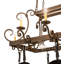 Caiden Handcrafted 6 Light Pot Rack
